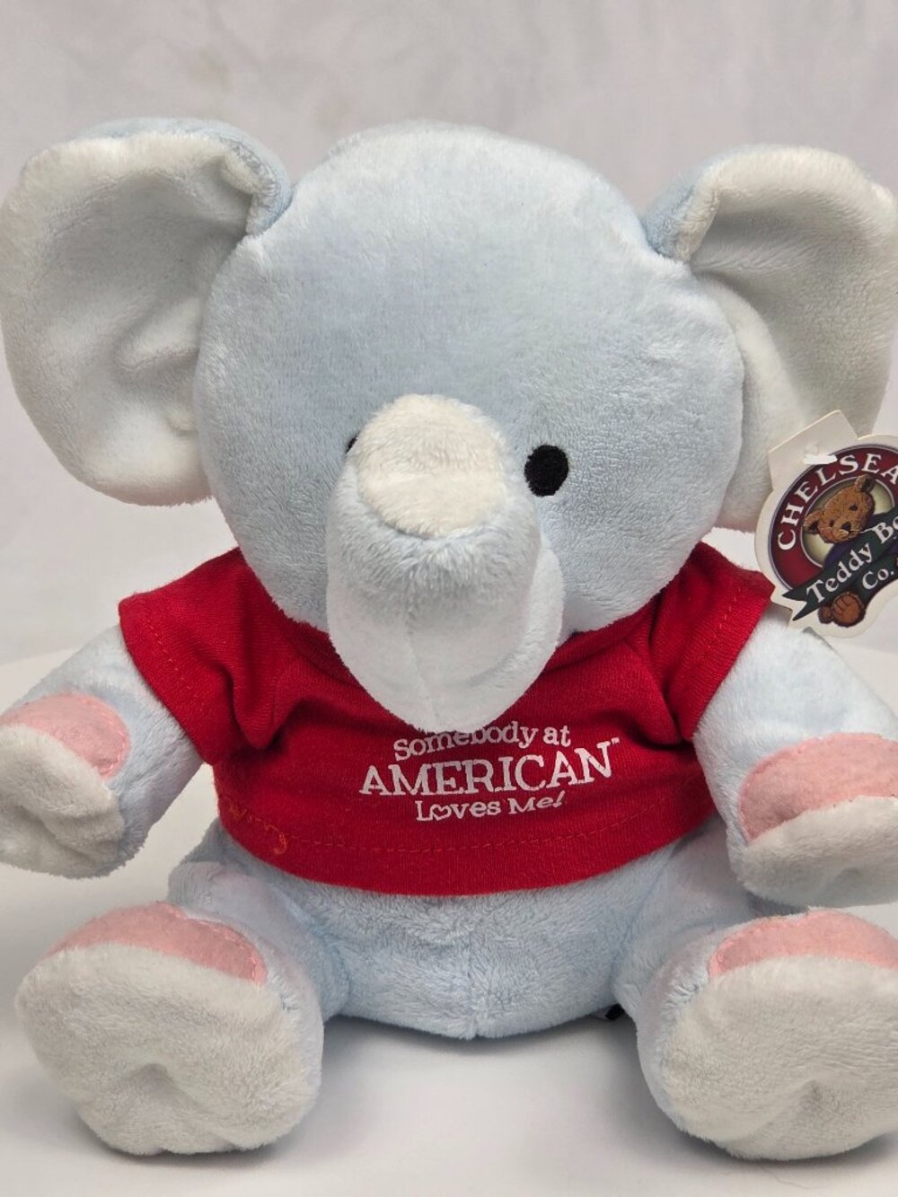 Chelsea Teddy Bear Co. plush elephant 7" NWT
